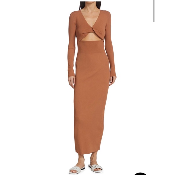 A.L.C. Madison Twist Cut-Out Maxi Dress NWT - Picture 4 of 8